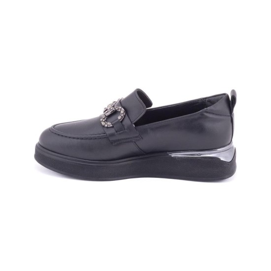 VENÜS 2451401K KALIN TABAN TOKALI LOAFER DERİ KADIN AYAKKABI