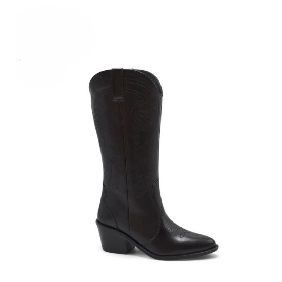 VENÜS 2454103K TOPUKLU SİVRİ WESTERN DERİ KADIN ÇİZME