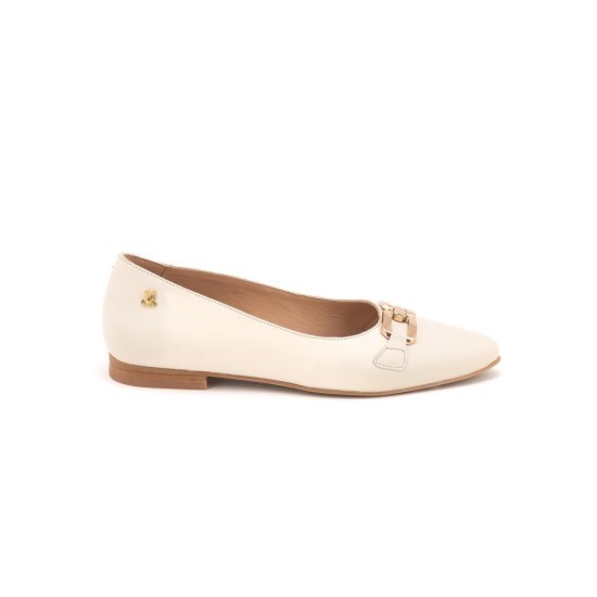 VENÜS 2511502Y  SİVRİ BURUN TOKA DETAYLI KADIN DERİ BABET