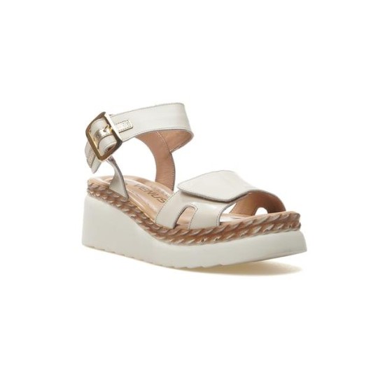 VENÜS 2512303Y DOLGU TABAN DERİ KADIN SANDALET