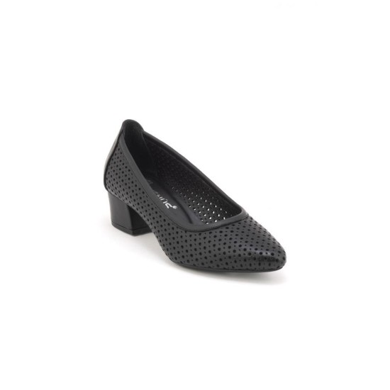 VENÜS 25461047Y TOPUKLU DELİKLİ KLASİK DERİ KADIN AYAKKABI