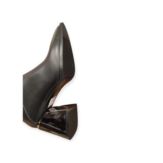 VENÜS 2552005K SİVRİ BURUN TOPUKLU KLASİK DERİ KADIN ÇİZME