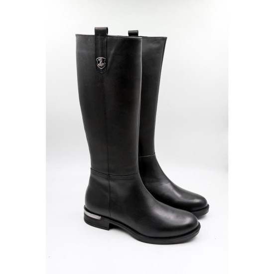 VENÜS 2553201K DÜZ TOPUK KAYMAZ HAFİF DERİ KADIN ÇİZME